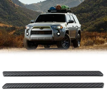 

Fit for Toyota 4Runner N280 2020 Car Accessories ABS Black Front Console Grill Cover Decor Strip Trim 2pcs