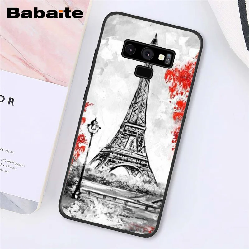 Paris London Eiffel Tower New york Lover Autumn Maple 