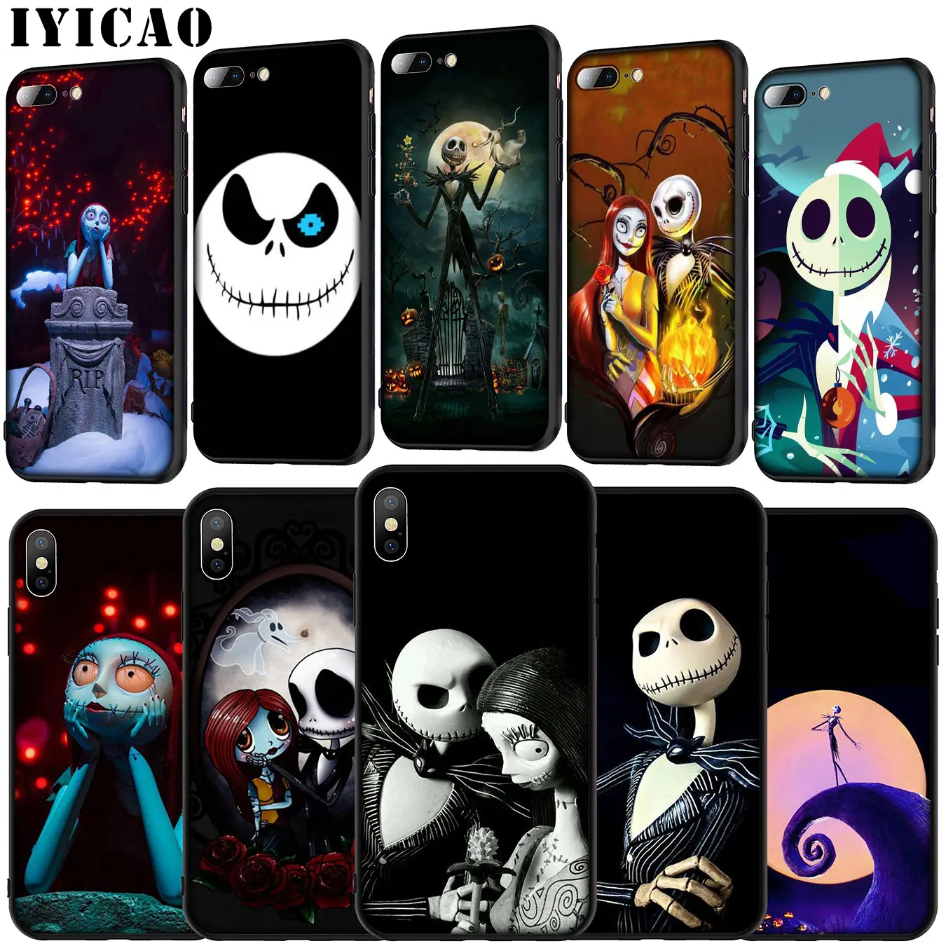 Anime The Nightmare Before Christmas Soft Silicone Cover Case for iPhone 11 Pro XR X XS Max 6 6S 7 8 Plus 5 5S SE Phone |