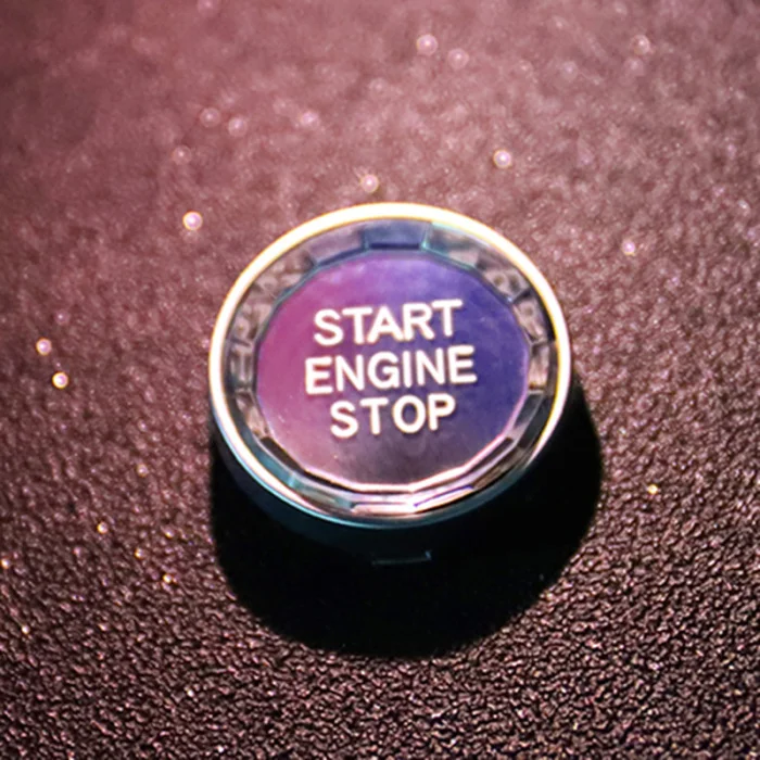 Кнопка запуска двигателя автомобиля, одна кнопка, крышка, запчасти для авто, модификация автомобиля, F-Best