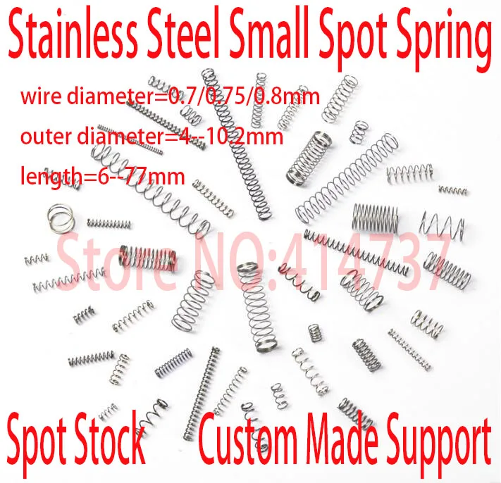 Stainless Steel 0.7/0.75/0.8mm Wire Small Spot Spring Nonstandard