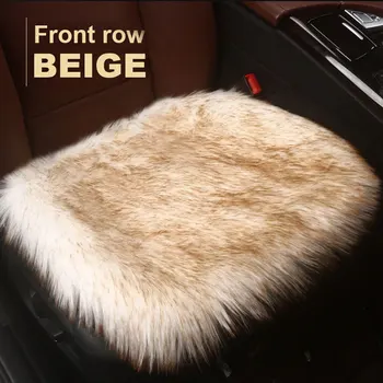 

Vehemo 1 Pc Plush New Car Cushion Winter Front Row Pads Soft Hot Protection Set Seat Covers Cover Seat Cushion