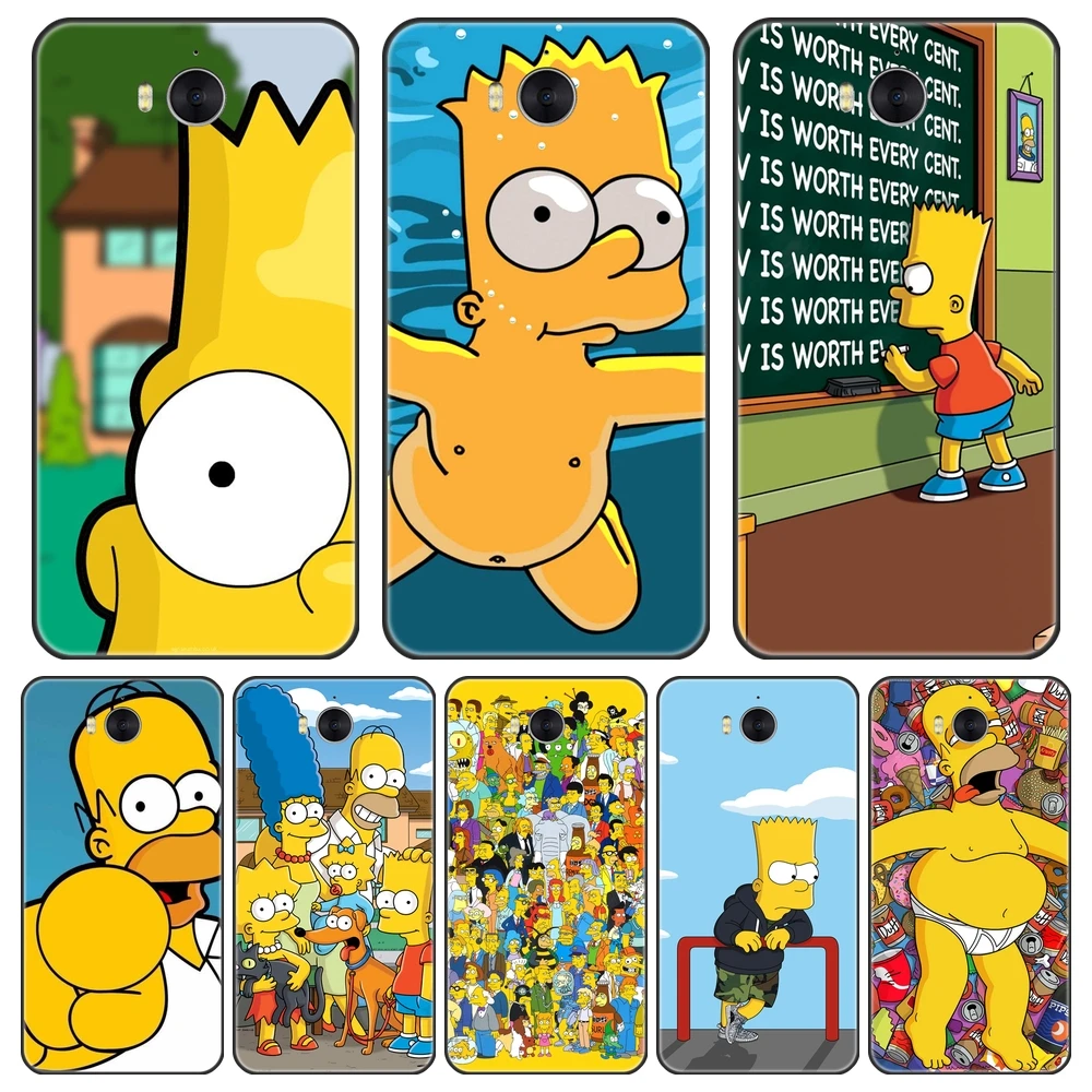 Чехол для Huawei Y3 Y5 Y6 II Y7 2017 Pro Silicone Homer J. телефона Simpsons Prime 2018 Y9 2019|Бамперы| |