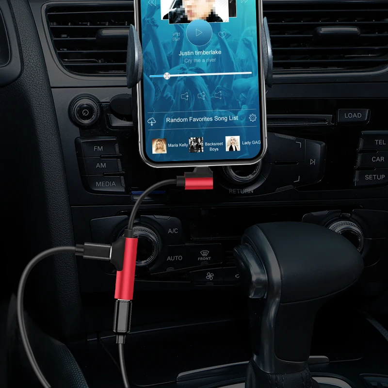 Адаптер для зарядки наушников NOHON Aux с разъемом Lightning/Lightning OTG iPhone 11 Pro XS Max XR X 8 7
