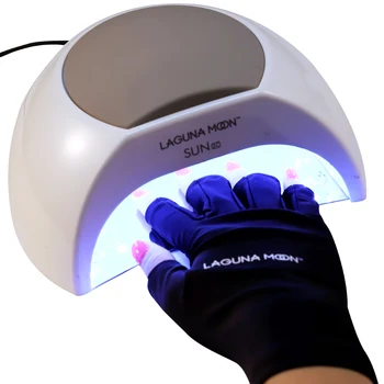

Lagunamoon 1 Pair UV Protection Glove Hand Anti UV LED Lamp Gloves Nail Dryer Light Radiation Hand Finger Skin Protection