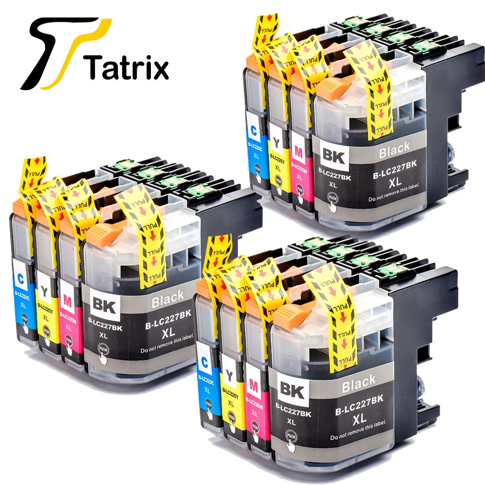 

Tatrix Compatible Ink Cartridge for LC227XL LC225XL LC227 LC225 suit For Brother DCP-J4120DW MFC-J4420DW MFC-J4620DW MFC-J4625DW