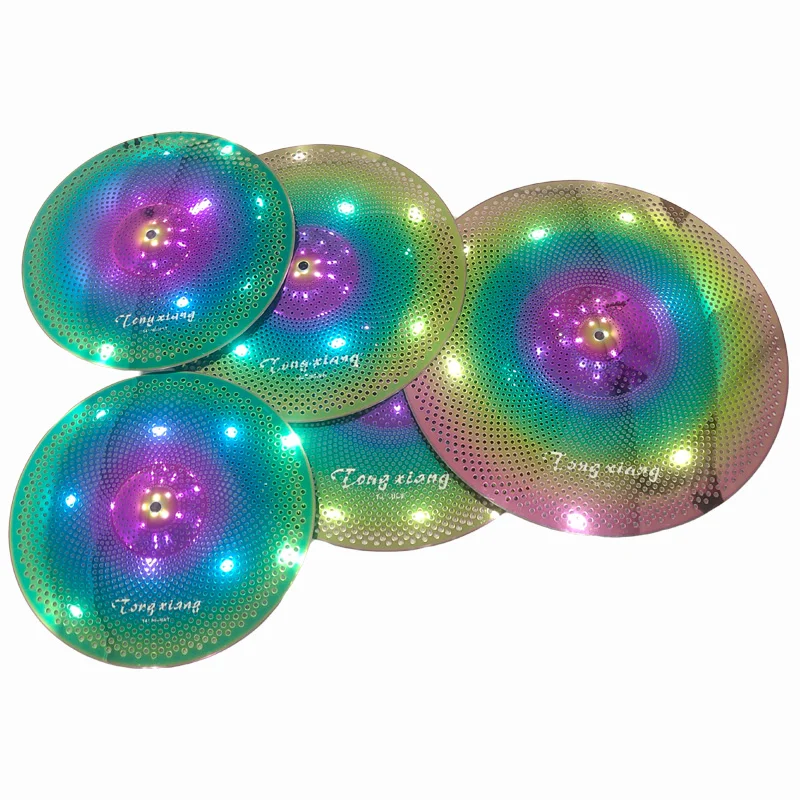 LowVolumeCymbalRainbowMuteCymbal5piecesof14Hihat16Crash18