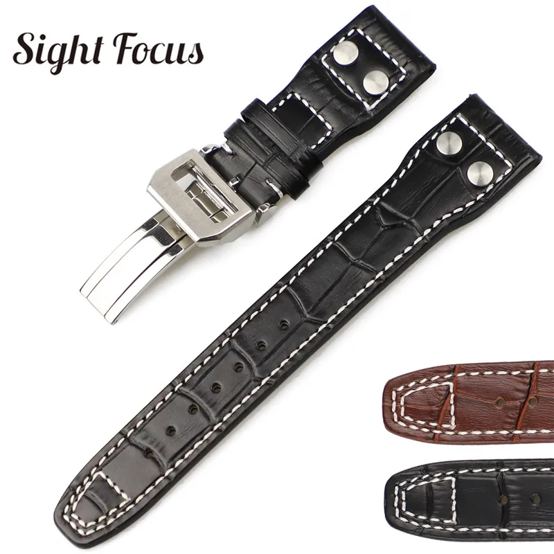 Iwc Big Pilot Leather Watch Strap Iwc Big Pilot Strap 22mm