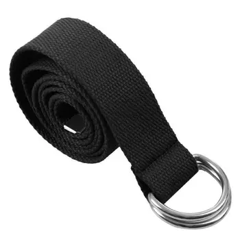 

Casual Unisex D-Ring Cloth Belt Canvas Belt Knitting Canvas Belt 110 x 3.8CM black