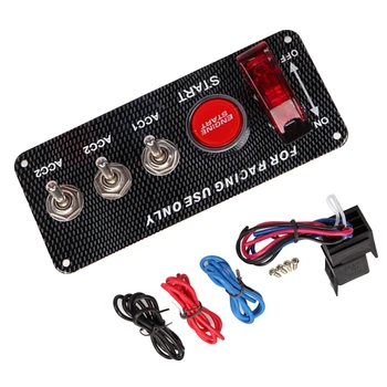

Engine Start Switch Control Panel Toggle With Wire Harness for Racing Cars