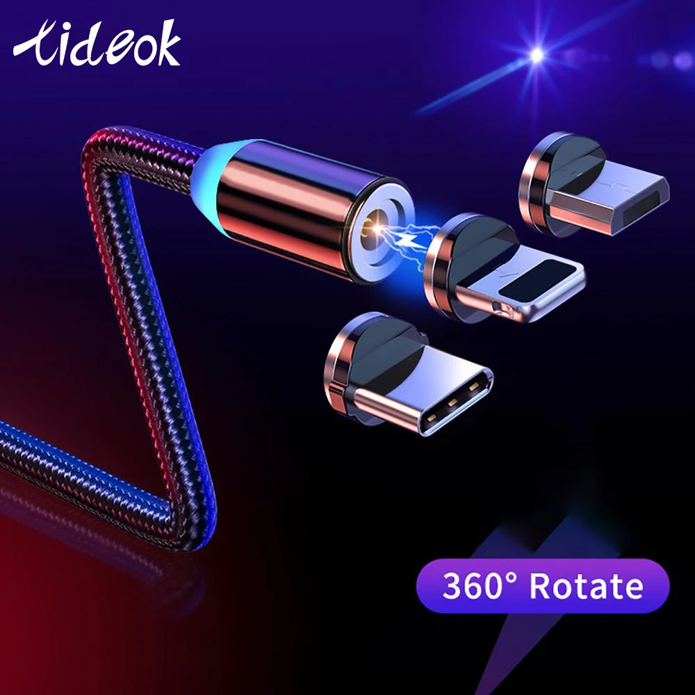 1 м Магнитный кабель Micro usb type C для быстрой зарядки Microusb type-C зарядный провод c iphone 11