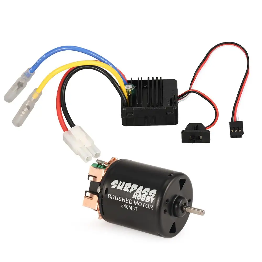 Mejor Compra RC 540 13T 17T 21T 27T 35T 45T 55T 80T cepillado Motor con WP-1060-RTR 60A impermeable ESC para coche RC Rock Crawler rZKZ0Xwoy