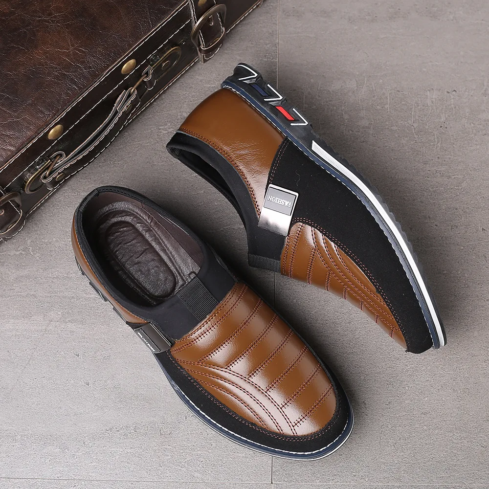 

Autumn Men's round-Toe Men's Casual Shoes Sleeve Loafers Low Heel Large Size MEN'S SHOES Hot Selling