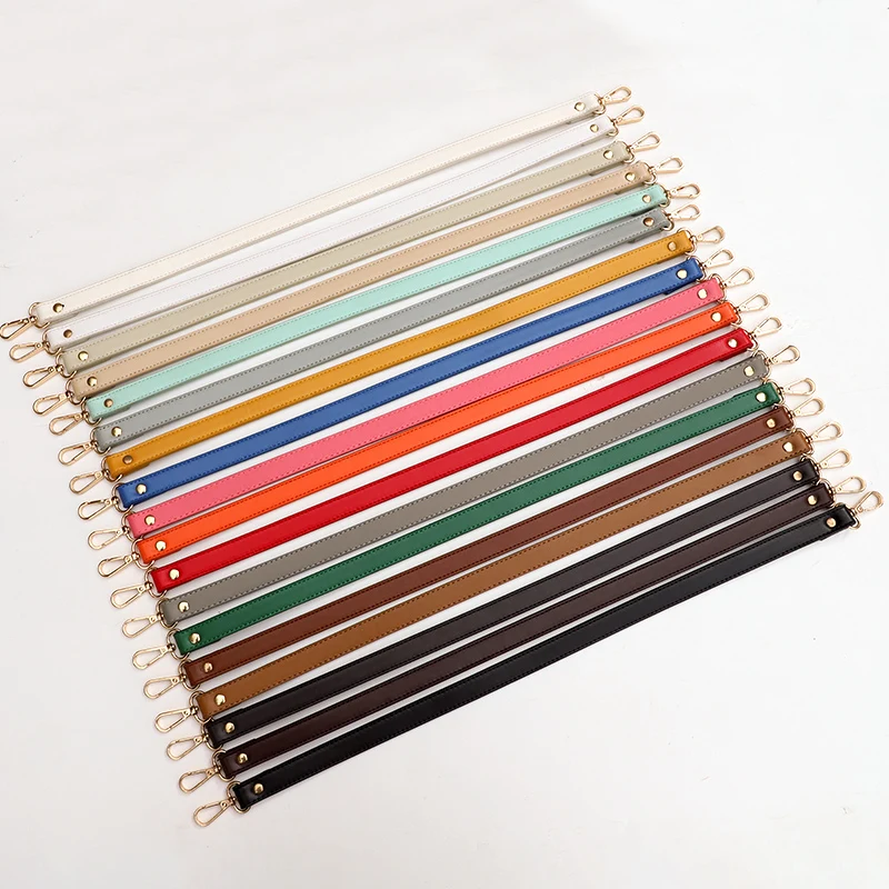 Correa de cuero PU con asa para bolso de mujer, correa de hombro de repuesto, cinturón corto con asa para bolso de mano, accesorios para bolso con hebilla, 60cm