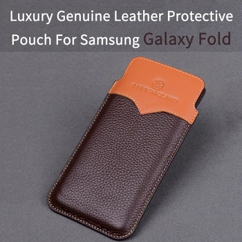 

Original Design Pouch Sleeve for Samsung Galaxy Fold Case Galaxy Z Flip Case Handmade Luxury Genuine Cow Leather Protective