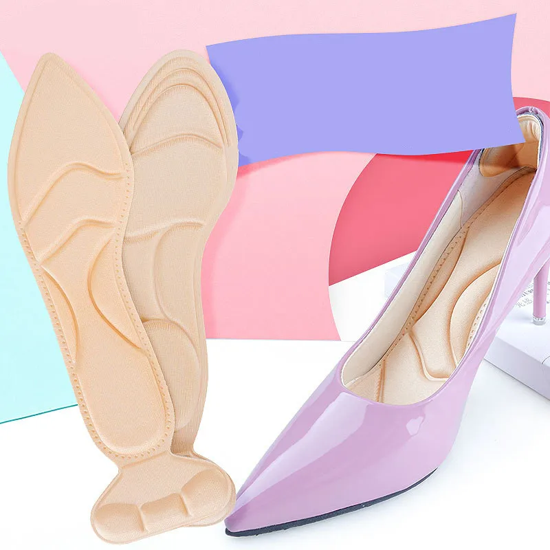 ETya1Pair стельки вставки для женщин девушек пятки дышащие анти скользящие обуви на