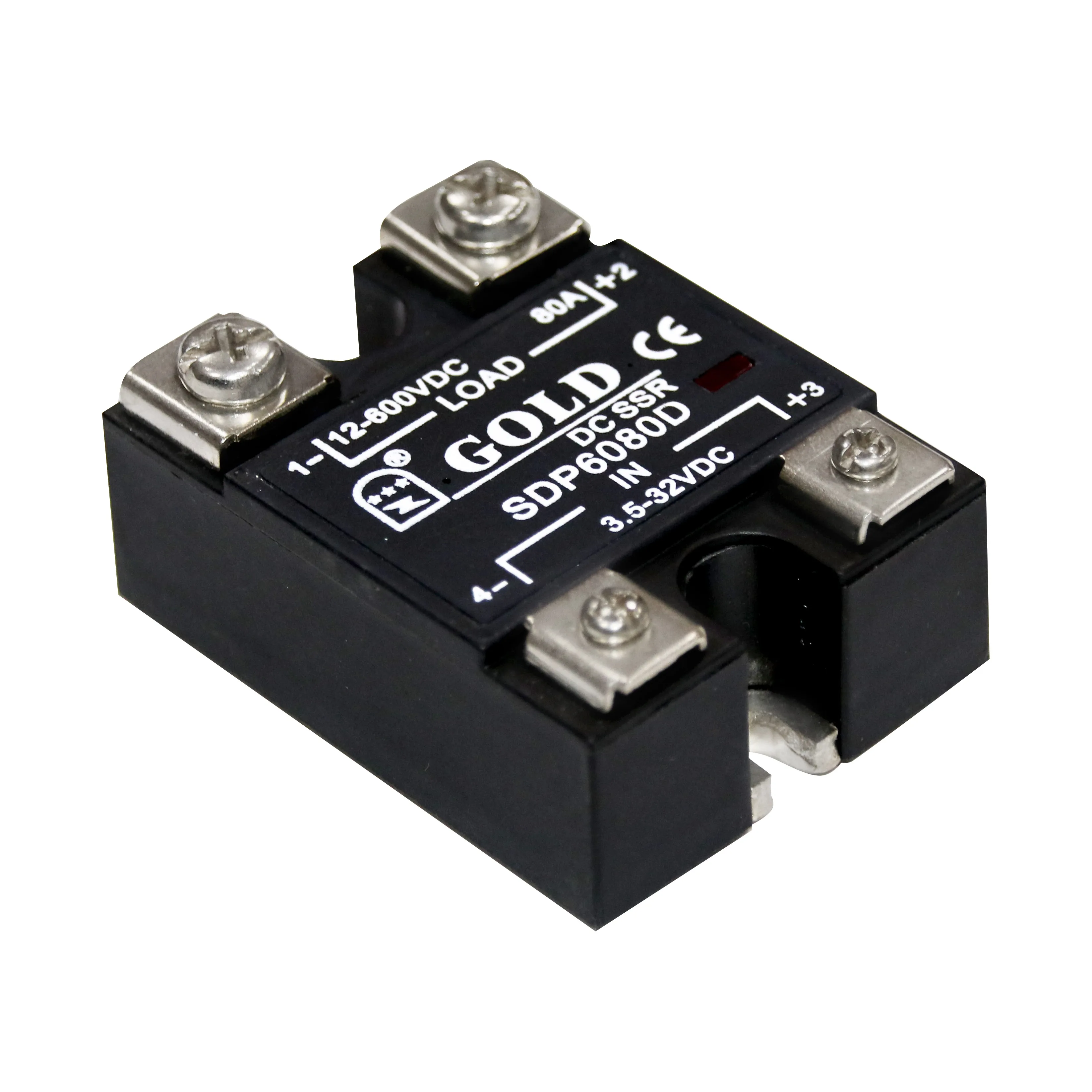 

SDP6080D, 20A DC solid state relay, 80A DC SSR, input 4-32VDC, output 80A/12-600VDC, DC control DC relay, IGBT SSR