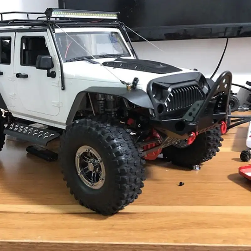 

Metal Front Bumper Bull Bar with L-shaped Pillar Holder Toys Accessories for 1/10 RC Rock Crawler TRX-4 SCX10 SCX10 II