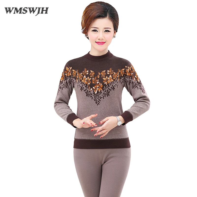 Middle - old aged Men Thermal Underwear 2019 Winter Women Long johns Thick plus velvet underwear sets keep warm in cold weather |
