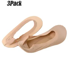 3 пары носков 3D свода стопы массаж забота о здоровье Для женщин носки Ice Silk носки с закрытым носком дышащая стелька Вт