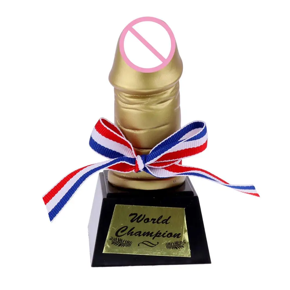 Creative Novelty Golden Hen Stag Party Trophy Funny Prop Accessories Toys for Bachelor Party