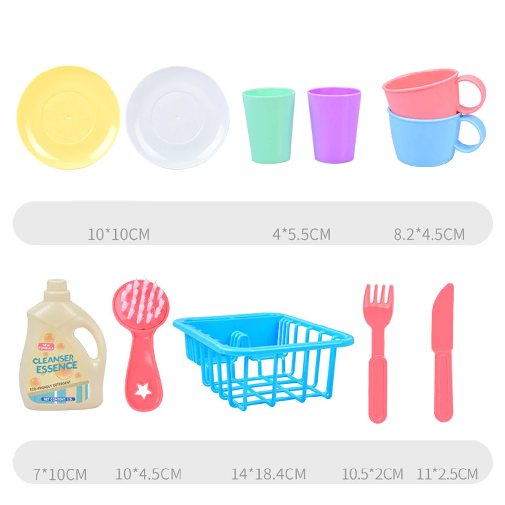 Preschool Girls Boys Simulated Kitchen Dishwasher Pretend Play Toy Kids Role Playing Game Lovely Children Gift
