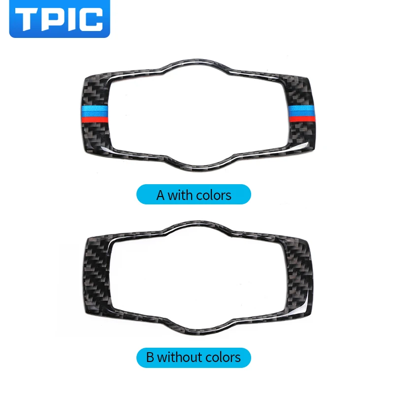

Carbon Fiber Car Headlamp Switch Trim Refit Sticker Switch Frame Decor Stickers For bmw E90 E92 3 Series 2011-2015 Car Interior