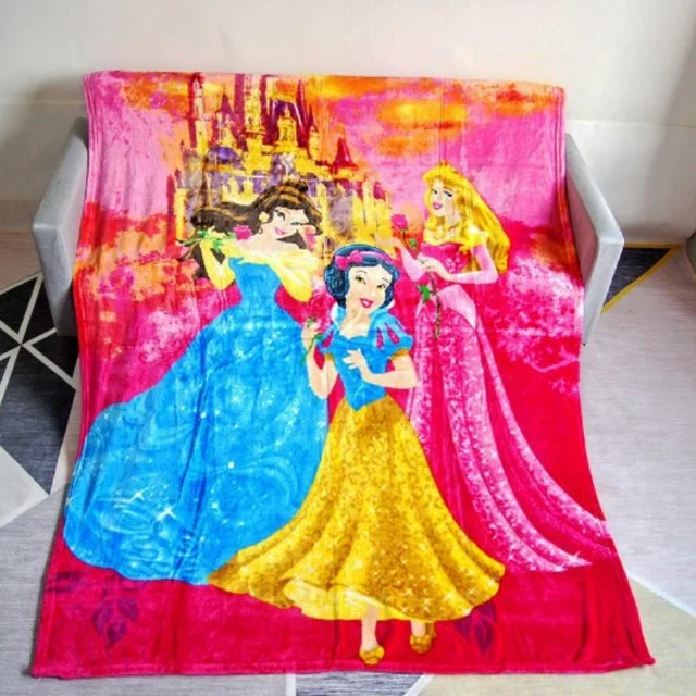 Зимнее фланелевое одеяло с рисунком Диснея из мультфильма «Холодное сердце», 150x200 см, милое детское одеяло для девочек, декор в спальню на кровать, s - Цвет: Princess 2