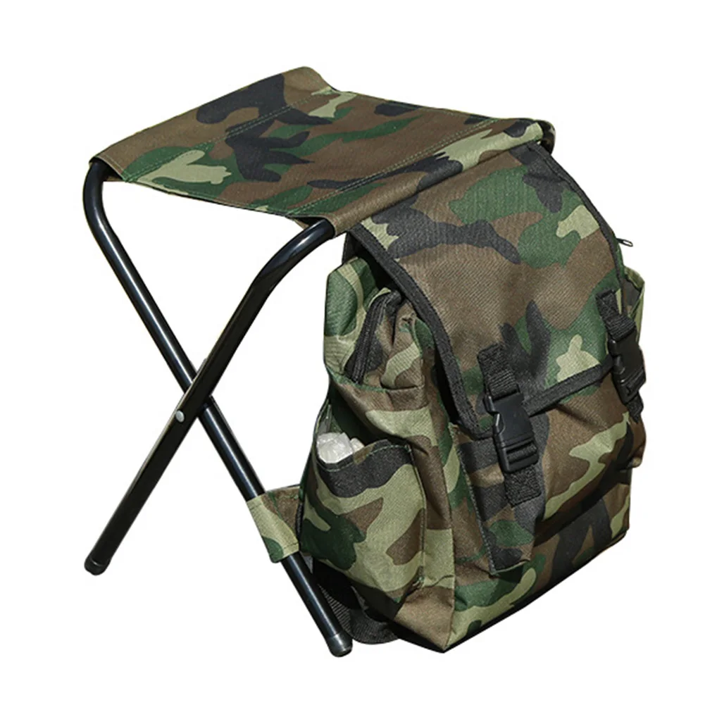 Складной рюкзак для кемпинга, рыболовного стула, рюкзак для рыбалки, табурет для пикника, сумка для походов на открытом воздухе, сумка для сидения 600D, ткань Оксфорд
