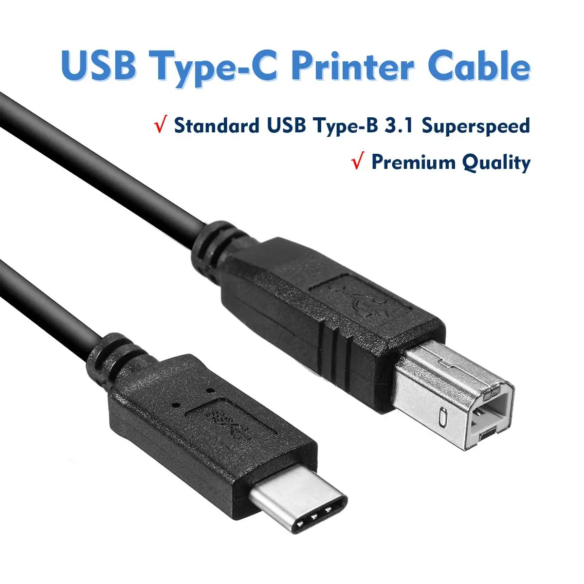 8m type C мужской разъем для USB 3,1 B Тип Мужской кабель для передачи данных адаптер принтер кабель для камеры общий принтер USB принтер
