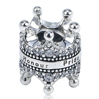 Fit PANDORA браслет Шарм DIY бусины для изготовления ювелирных изделий поцелуй больше Шарм Красный CZ 925 серебряные ювелирные изделия подарок на день Святого Валентина - Окраска металла: Имитация родиевого покрытия