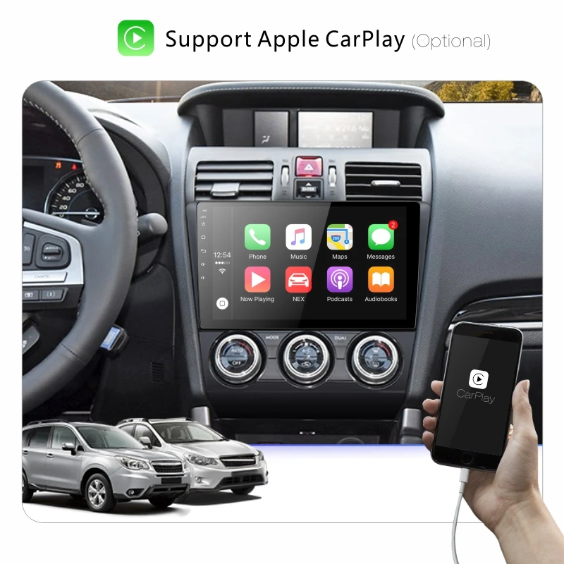 Dinpei Android 9,0 Автомагнитола gps mutilimedia плеер для Subaru Forester WRX wifi MP5 CarPlay Android авто видео