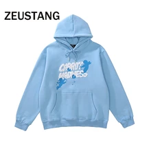 

Zeustang Hoodies letter Print Pullover Hooded Sweatshirts Streetwear Hip Hop Harajuku Fashion Loose Casual Cotton Tops