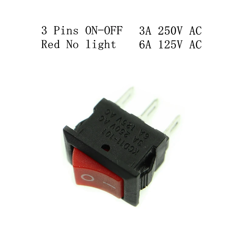 3脚 2档 红色 无灯