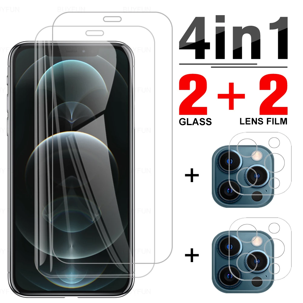 iphone 13 clear case 4in1 tempered glass case for iphone 12 13 pro max camera lens protection film for iphone 12pro 13pro 12 13 mini protective glass iphone 13 leather case