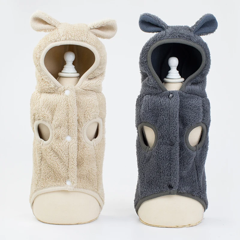Однотонная осенне-зимняя одежда для домашних собак толстовки для собак пальто куртка одежда для домашних животных Одежда для собак французский щенок бульдога