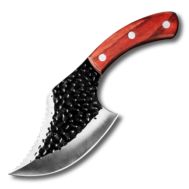 Stainless Steel Fish Knife Outdoor Survival Camping Knife Butcher Knife Meat Knife Meat Fruit Vegetable Knife C