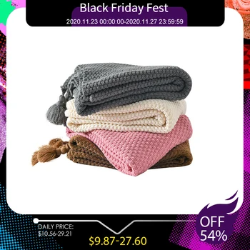 

Nordic Style Knitted Blanket Keep Warm Chunky Blanket Bed Sofa Office Leisure Nap Cover Blanket Air Conditioning Tapestry