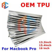 Tela lcd oem tpu plástico guarnição logotipo moldura frontal capa para macbook pro 13 15 16 polegada a1706 a1708 a1707 a1989 a1990 a2141