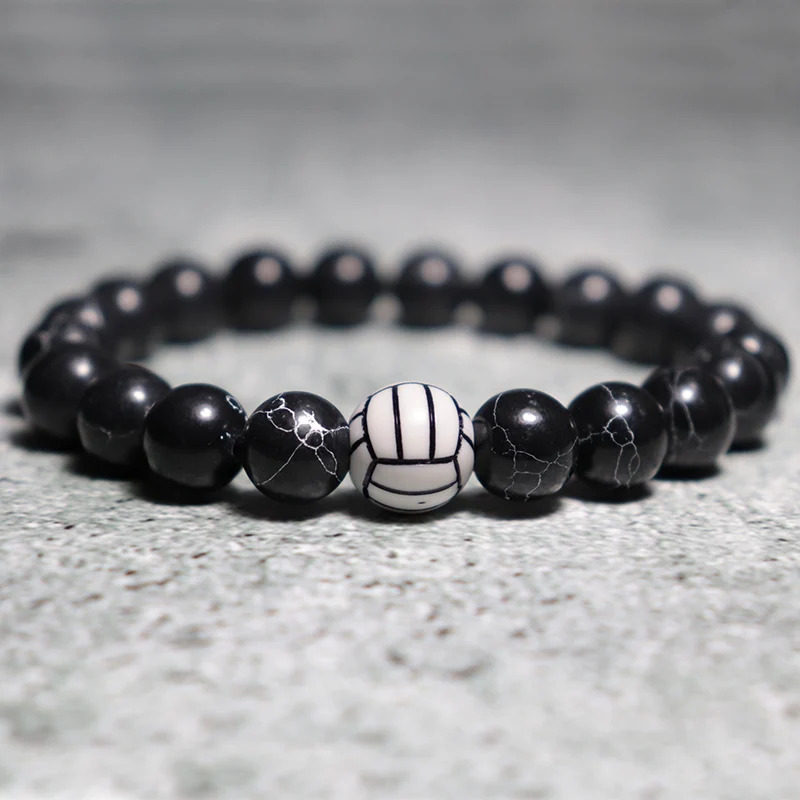 Beads Bracelet For Men Women Volleyball Baseball Jewelry