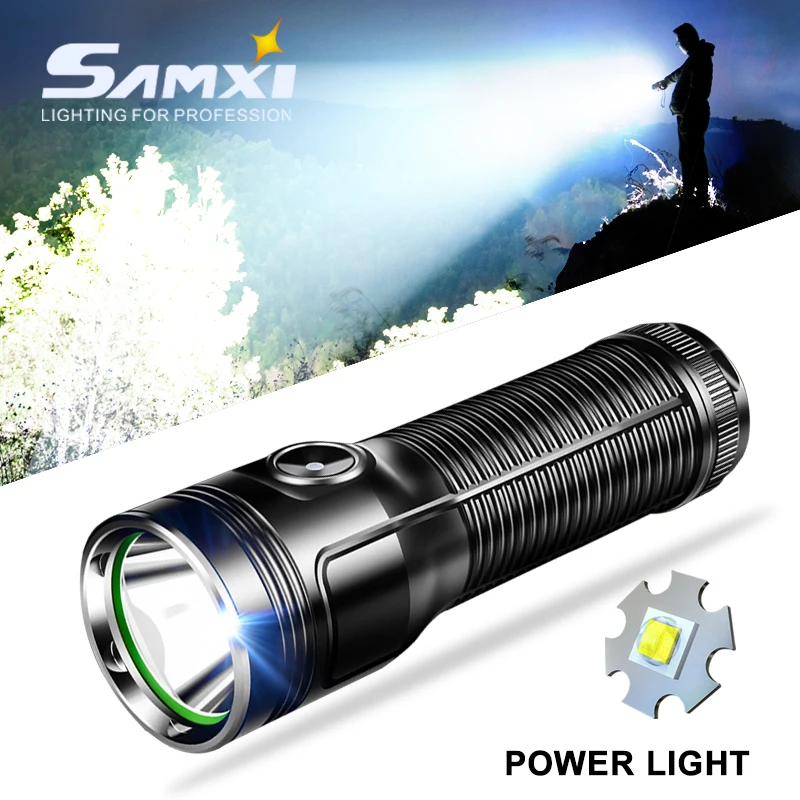 Светодиодный фонарик Luminus перезаряжаемый сверхмощный со встроенной литиевой