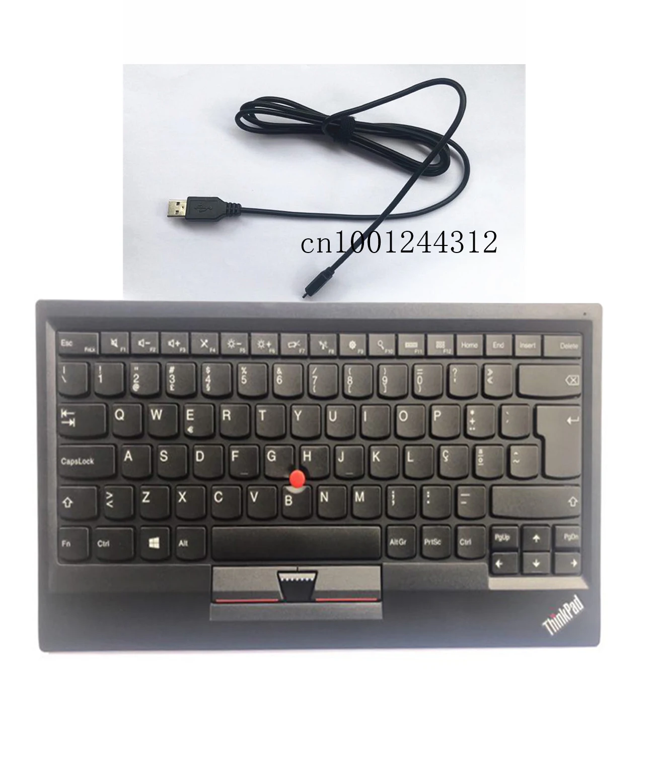 

New Original for Lenovo ThinkPad Norway USB Keyboard with Pointing stick mouse KU-1255 Tablet PC Laptop Trackpoint 03X8737