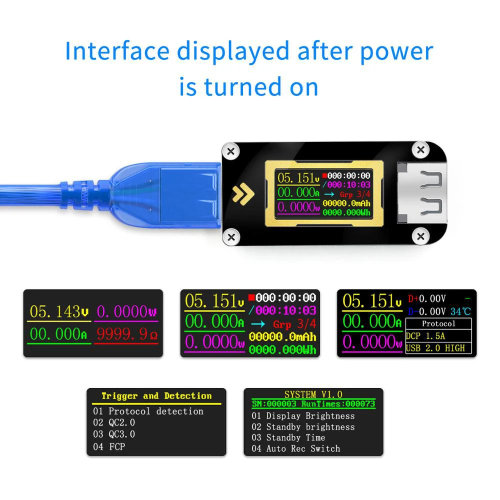 FNB28 Мини измеритель тока и напряжения USB тест er QC2.0/QC3.0/FCP/SCP/AFC протокол быстрой