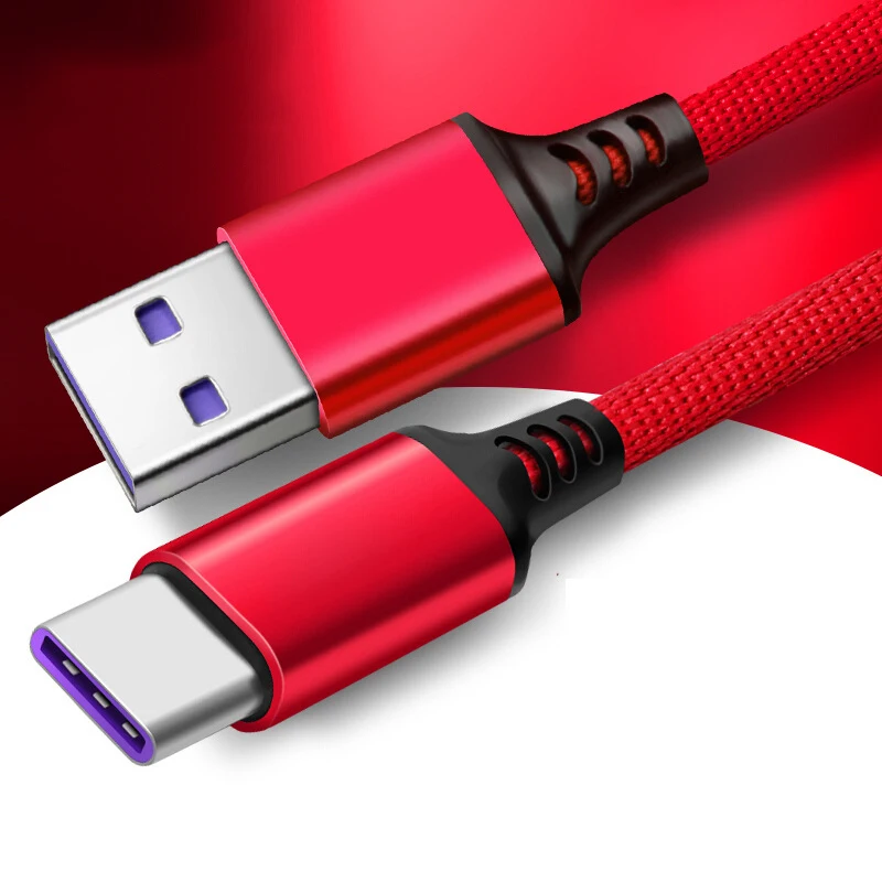48 Вт быстрое зарядное устройство 3,0 USB зарядное устройство для huawei mate 30 P30 быстрое настенное зарядное устройство EU переходник для samsung Note 10 5A кабель type C - Цвет: red