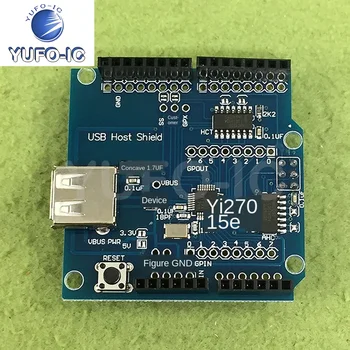 

Free Ship 2pcs Uno R3 USB Host Shield Compatible with Google An-droidSB ADK