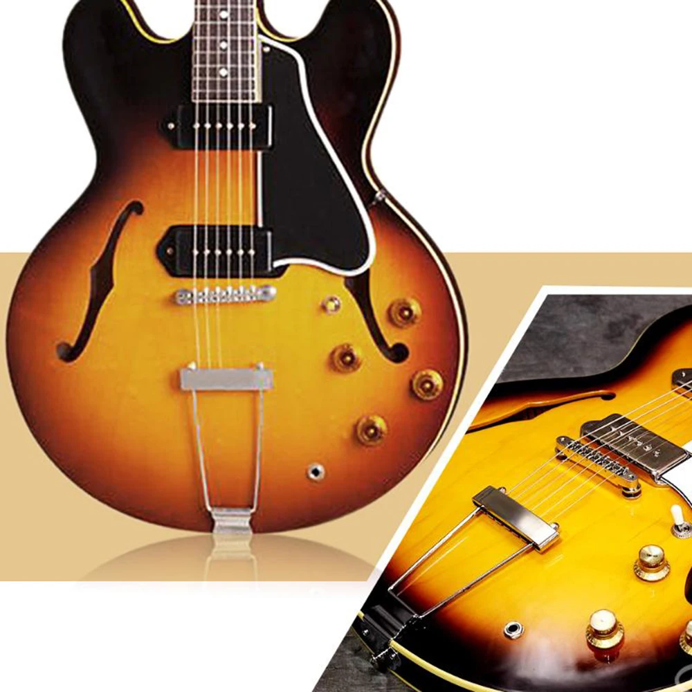 6 струнных гитар трапециевидный Струнодержатель Замена моста части для джаз