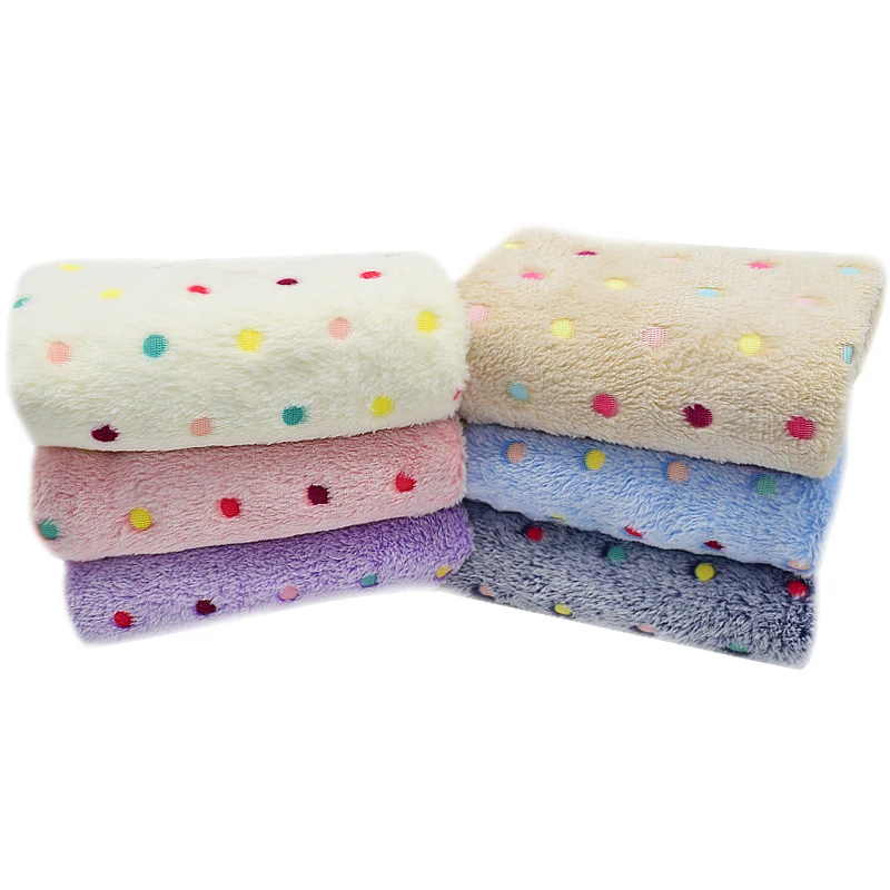 Cat Dog Bed Blanket Soft Fleece Cushion Winter Warm Dot Print Pet Cat Dog Cover For Small Medium Large Dogs Mat pet bed,pet blanket