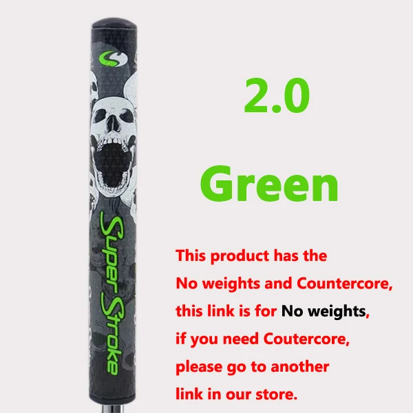 2.0No weights green Супер Стро* череп новейший клюшки тонкий 2,0/3,0/захват без веса клюшки для гольфа ультра светильник клюшки для гольфа - Цвет: 2.0No weights green