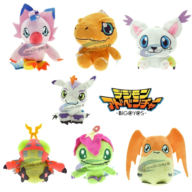 Anime Digimon Adventure Tailmon Tentomon Agumon Piyomon Patamon Gomamon Cute plush doll pendant Kawaii gift toy 1