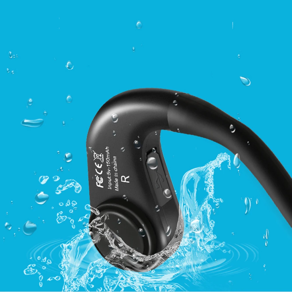 Водительские костной проводимости наушники Bluetooth 4,1 Стерео гарнитуры водонепроницаемые спортивные наушники HD микрофон ушной крючок шейным ремешком